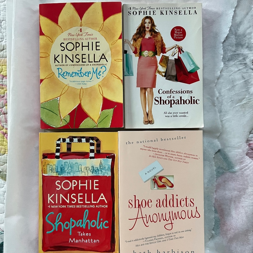 BARGAIN: FUN READING! 3 by S Kinsella + Shoe Addicts Anonymous by B Harbison